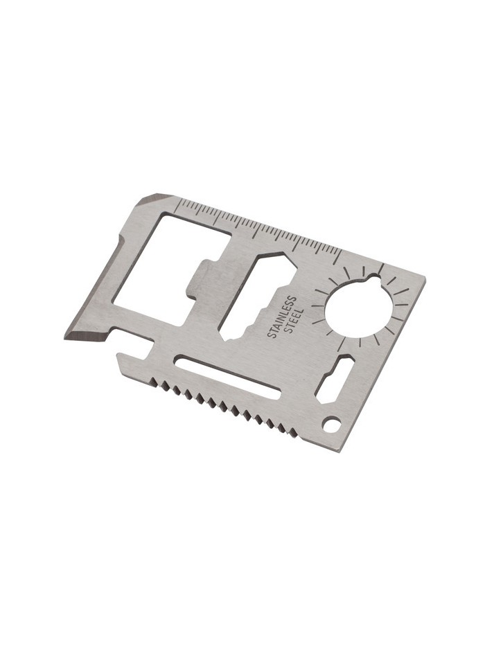 Narzędzie wielofunkcyjne w kształcie karty, srebrny