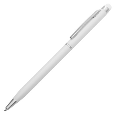 Długopis aluminiowy Touch Tip, srebrny