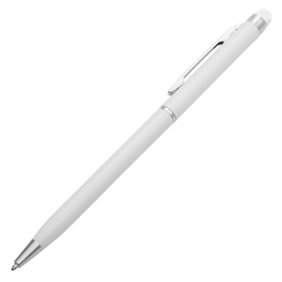 Długopis aluminiowy Touch Tip, srebrny