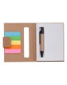 Notes 80x110/100k gładki Mini z długopisem, beżowy