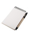 Notes Kraft z długopisem, czarny/beżowy