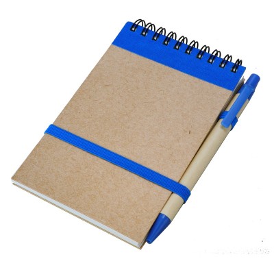 Notes Kraft z długopisem, czarny/beżowy