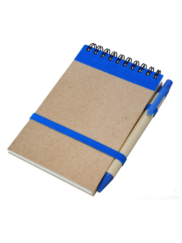 Notes Kraft z długopisem, czarny/beżowy