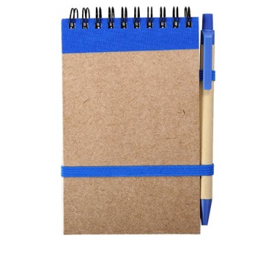 Notes Kraft z długopisem, czarny/beżowy