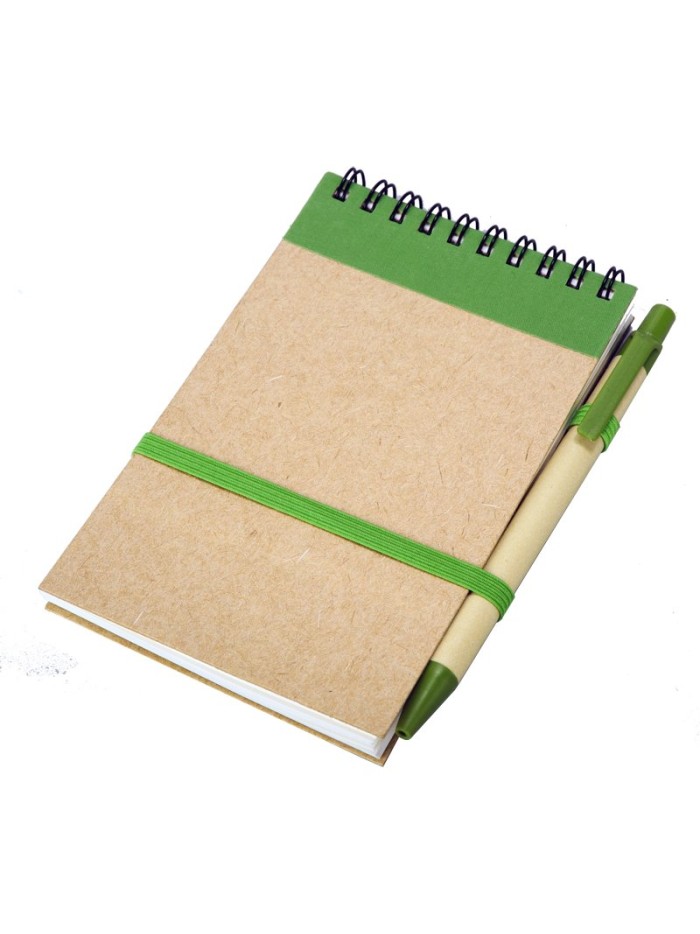 Notes Kraft z długopisem, czarny/beżowy