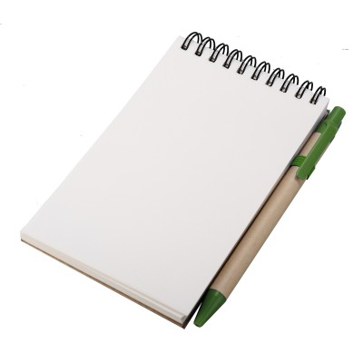 Notes Kraft z długopisem, czarny/beżowy