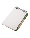 Notes Kraft z długopisem, czarny/beżowy