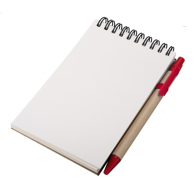 Notes Kraft z długopisem, czarny/beżowy