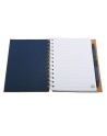 Notes 120x180/70k linia Envivo, granatowy/beżowy
