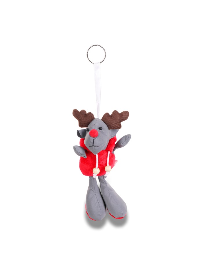 Brelok Reindeer, szary/czerwony