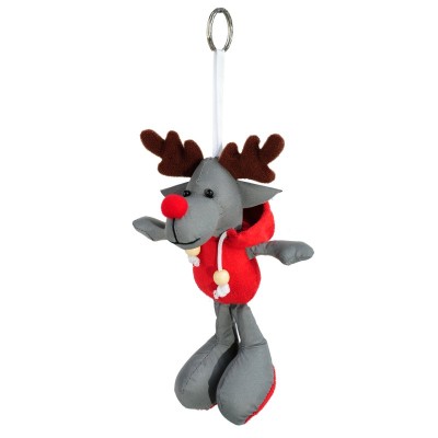 Brelok Reindeer, szary/czerwony