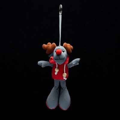 Brelok Reindeer, szary/czerwony