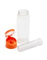 Bidon Frutello 700 ml, szary/transparentny