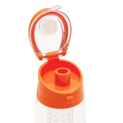 Bidon Frutello 700 ml, szary/transparentny