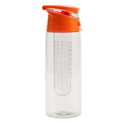 Bidon Frutello 700 ml, szary/transparentny