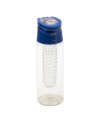 Bidon Frutello 700 ml, szary/transparentny