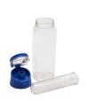 Bidon Frutello 700 ml, szary/transparentny