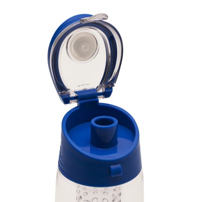 Bidon Frutello 700 ml, szary/transparentny