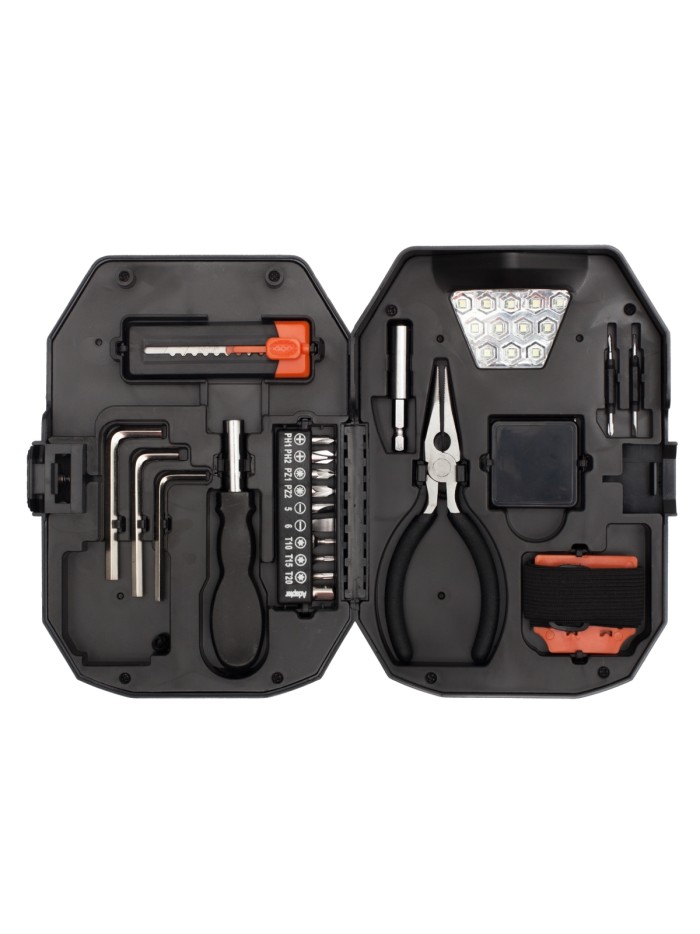 Zestaw narzędzi Smart DIY, czarny/czerwony
