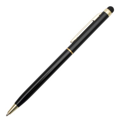 Długopis aluminiowy Touch Tip Gold, biały