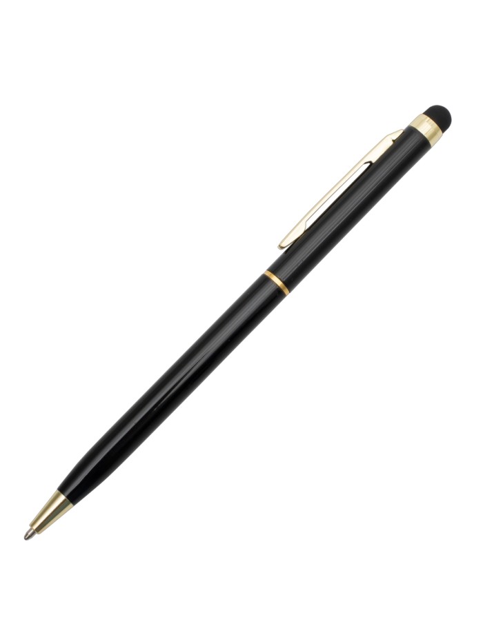 Długopis aluminiowy Touch Tip Gold, biały