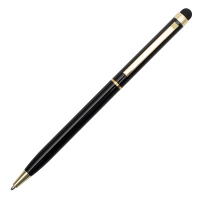 Długopis aluminiowy Touch Tip Gold, biały