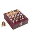 Zestaw do wina z szachami Sublime, brązowy