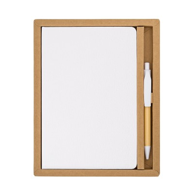 Zestaw upominkowy notes z długopisem Forest, czerwony