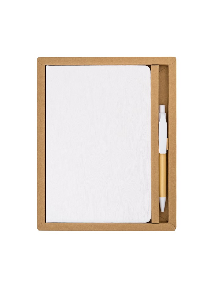 Zestaw upominkowy notes z długopisem Forest, czerwony