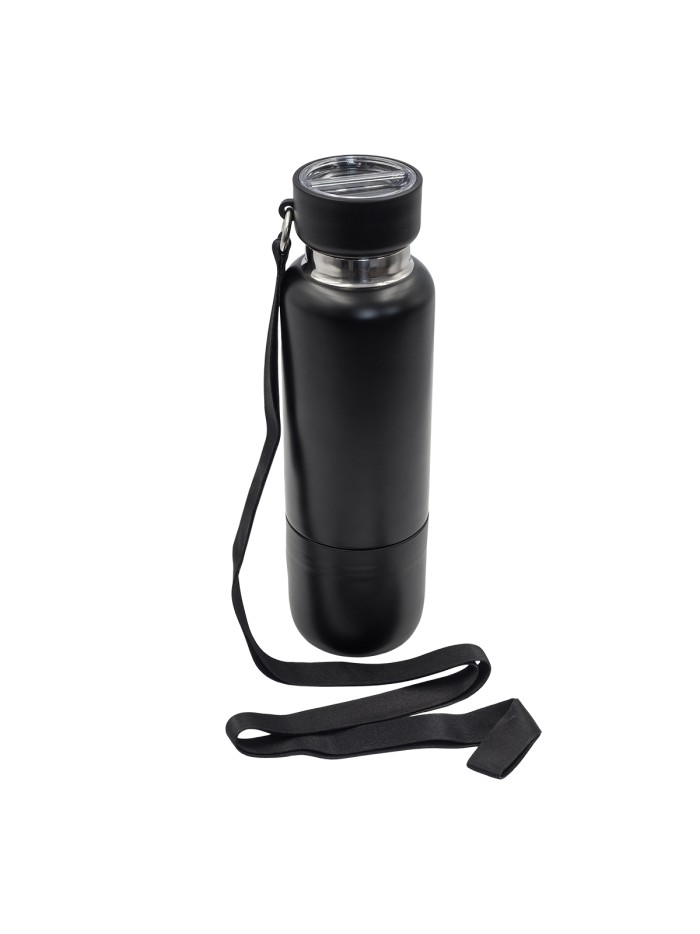 Wielofunkcyjna butelka termiczna Multina 500 ml, czarny