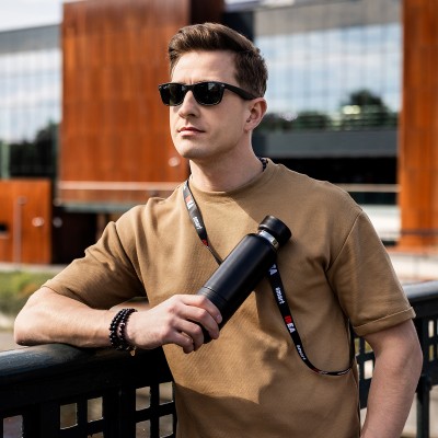 Wielofunkcyjna butelka termiczna Multina 500 ml, czarny