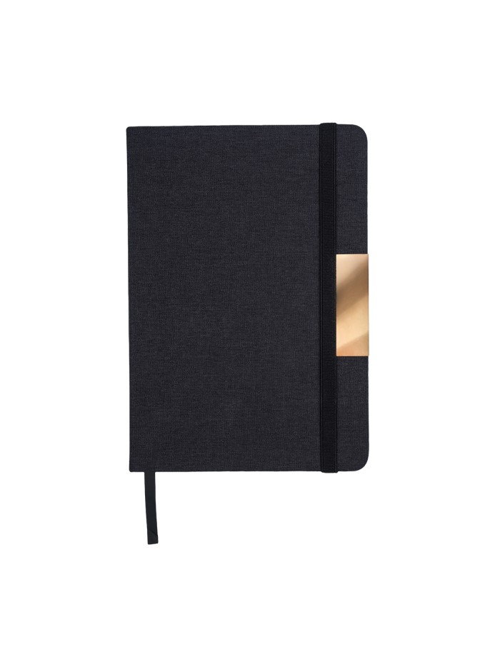 Notes A5, w oprawie z materiału RPET, Westminster, czarny