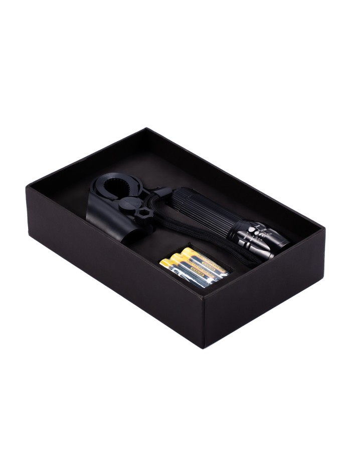 Latarka rowerowa Wheels Alight, czarny