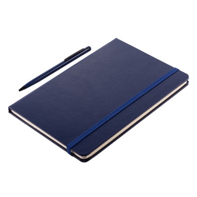 Zestaw notes z długopisem Abrantes, czarny