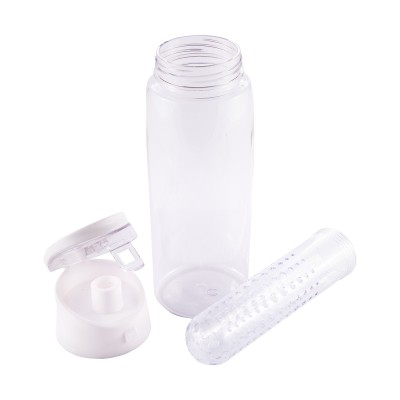 Bidon Frutello 700 ml, szary/transparentny