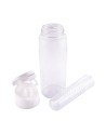 Bidon Frutello 700 ml, szary/transparentny