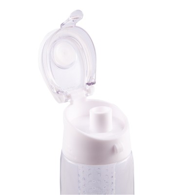Bidon Frutello 700 ml, szary/transparentny