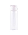 Bidon Frutello 700 ml, szary/transparentny