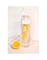 Bidon Frutello 700 ml, szary/transparentny