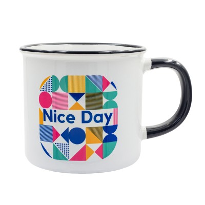 Kubek z powłoką sublimacyjną Ars 400 ml, czarny