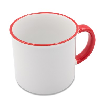 Kubek z powłoką sublimacyjną Ars 400 ml, czarny