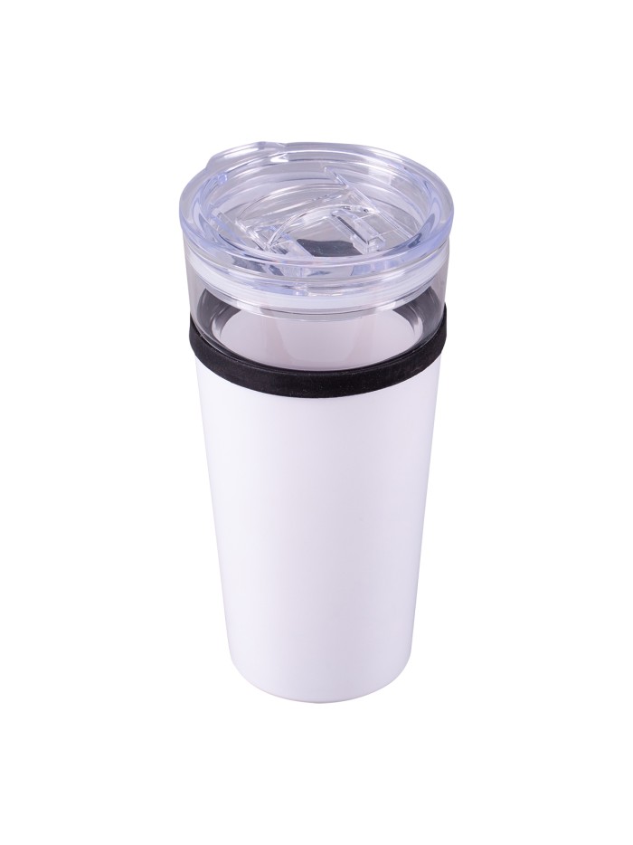 Kubek szklany Alpena 400 ml, biały