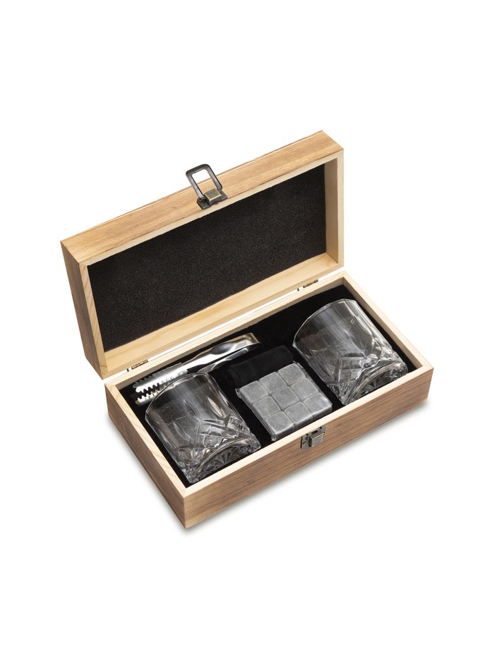 Zestaw do whisky Adare, brązowy