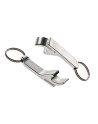 Aluminiowy brelok - otwieracz, srebrny