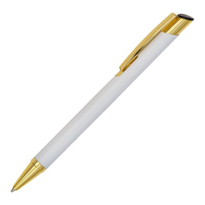 Długopis aluminiowy Lindi, czarny/złoty