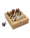 Zestaw do wina z szachami Abruzzo, beżowy