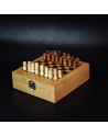 Zestaw do wina z szachami Abruzzo, beżowy