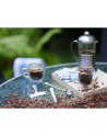 Zestaw miarka i klipsy do kawy Kaffi, srebrny