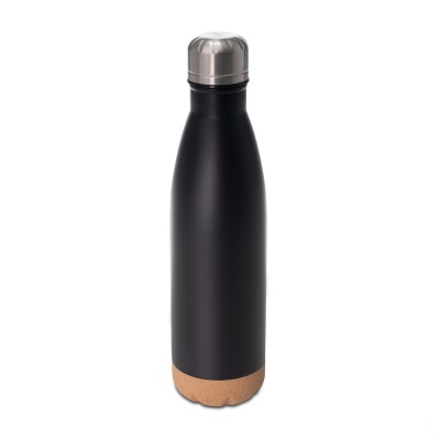 Butelka termiczna z korkowym spodem Jowi 500 ml, granatowy