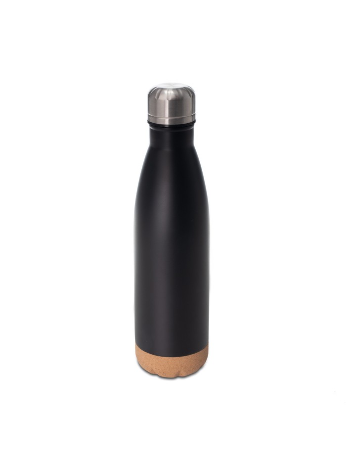 Butelka termiczna z korkowym spodem Jowi 500 ml, granatowy